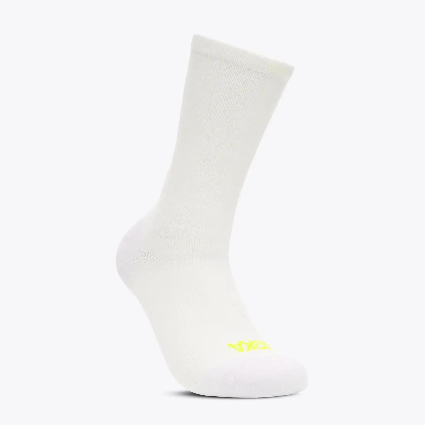 Hoka Clifton Crew Run Sock | White