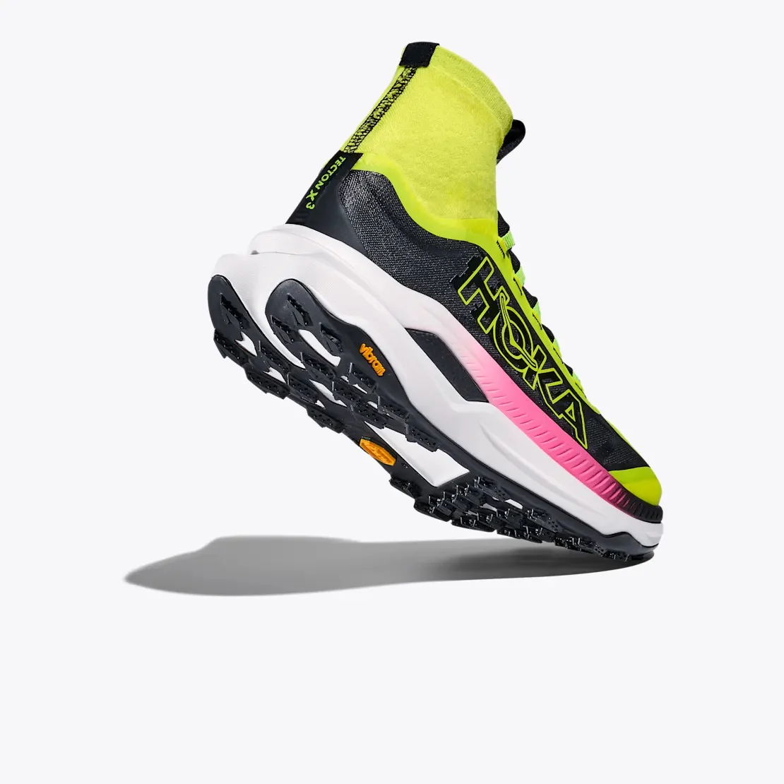 Hoka Tecton X 3 | Neon Hoka Citrus / Black | Womens - Image 2
