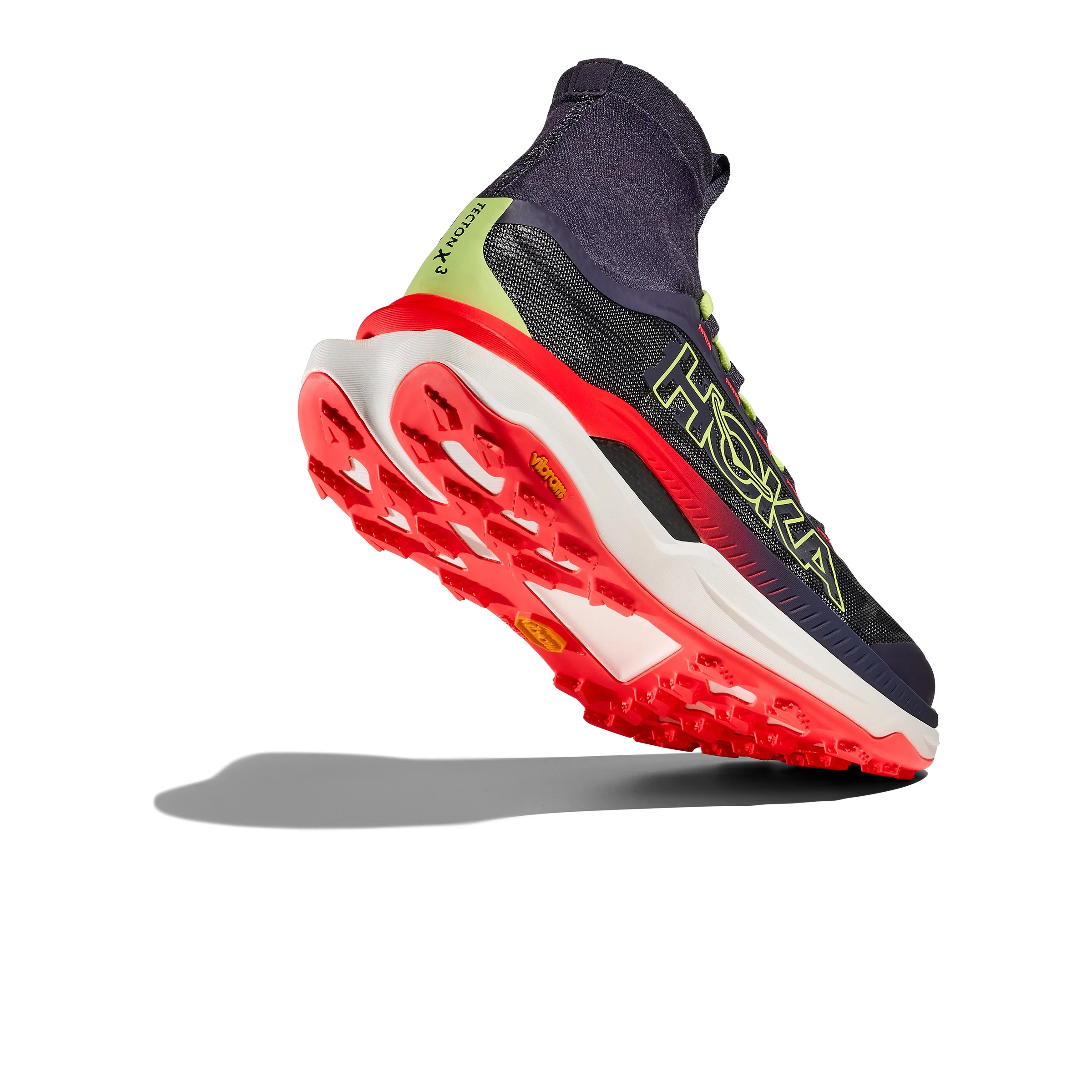 Hoka Tecton X 3 | Squid Ink / Neon Flame | Mens - Image 2