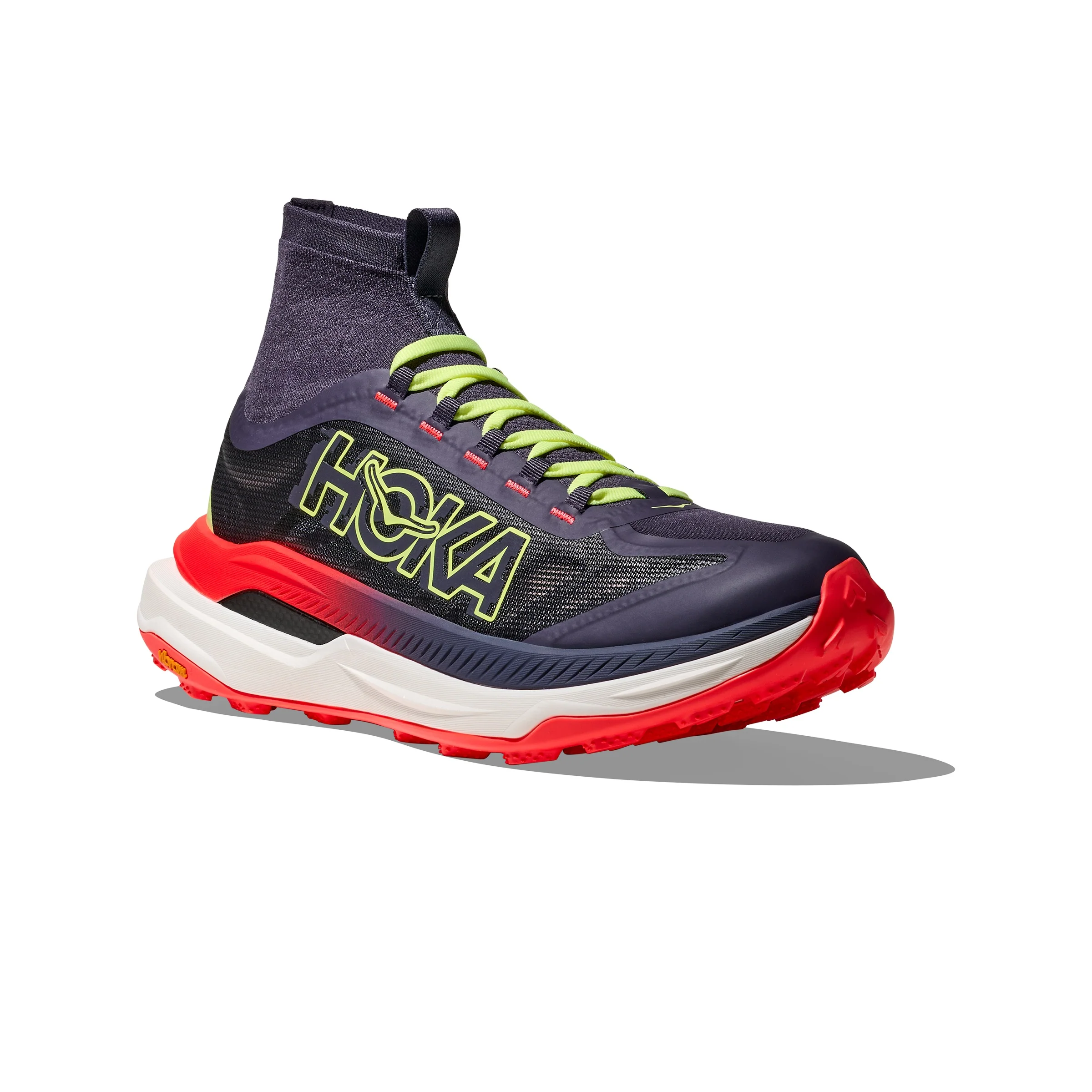 Hoka Tecton X 3 | Squid Ink / Neon Flame | Mens - Image 8