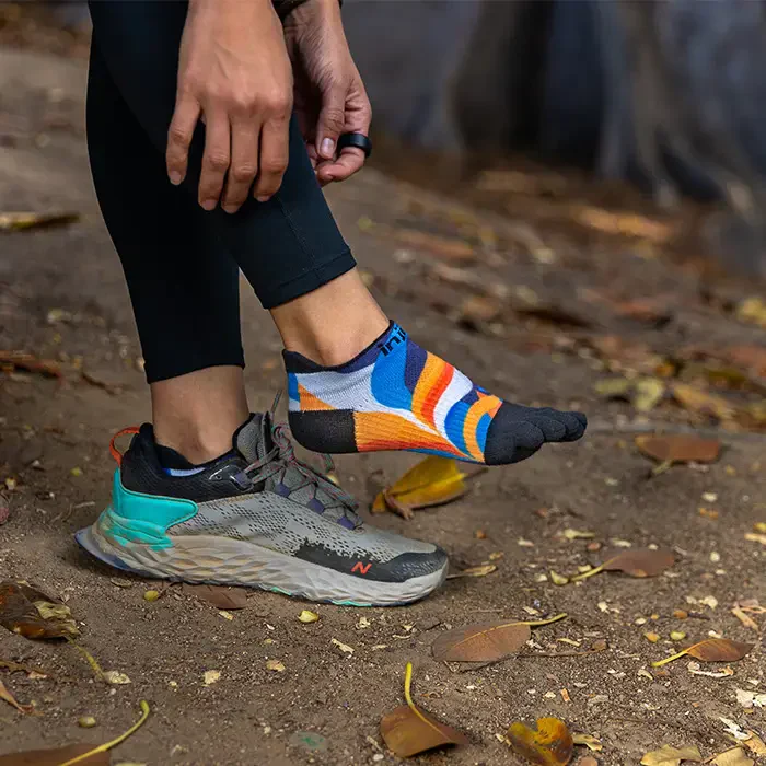 Injinji Run Sock | Lightweight | No Show | Botanic | Womens - Image 2