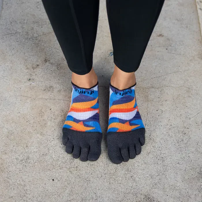 Injinji Run Sock | Lightweight | No Show | Botanic | Womens - Image 3