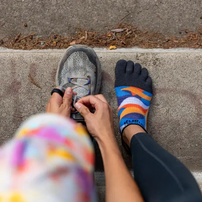 Injinji Run Sock | Lightweight | No Show | Botanic | Womens - Image 4