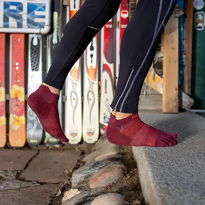 Injinji Run Sock | Lightweight | No Show | Mahogany - Image 5