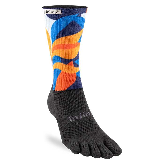 Injinji Trail Sock | Midweight | Crew Length | Botanic
