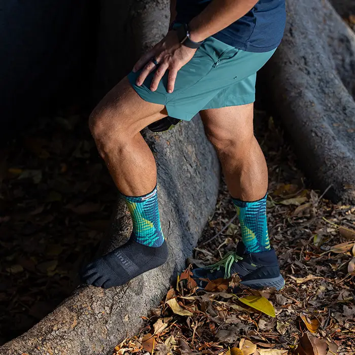 Injinji Trail Sock | Midweight | Crew Length | Jungle - Image 2