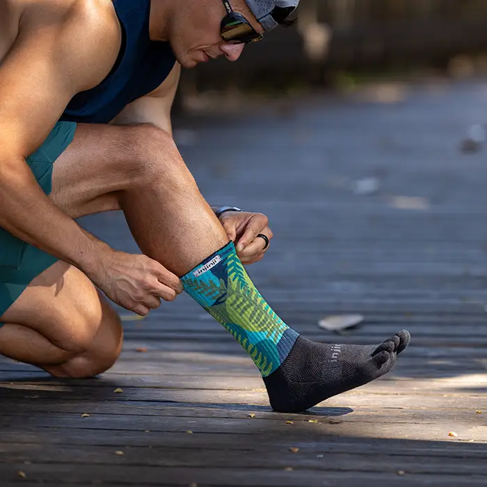 Injinji Trail Sock | Midweight | Crew Length | Jungle - Image 3