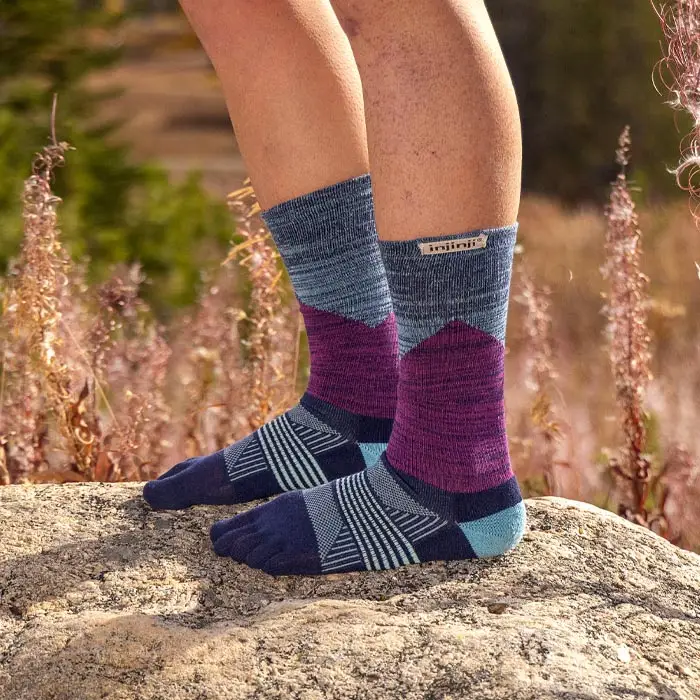 Injinji Trail Sock | Midweight | Crew Length | Twilight | Womens - Image 4