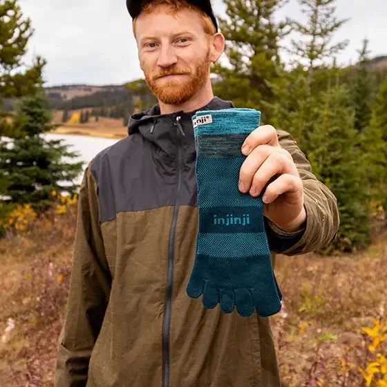Injinji Trail Sock | Midweight | Mini-Crew | Midnight - Image 3