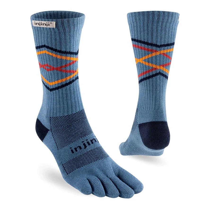 Injinji Trail Sock | Midweight | Crew Length | Lake - Image 2