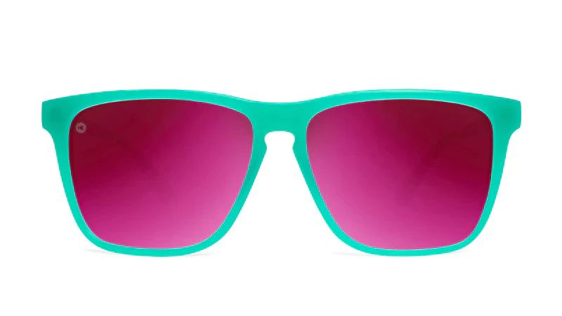 Knockaround Sunglasses | Fast Lanes Sport | Aquamarine / Fuchsia - Image 4