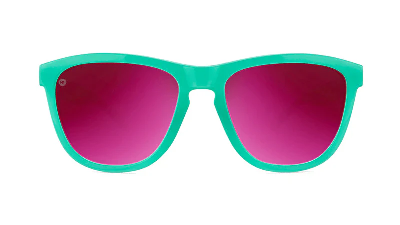 Knockaround Sunglasses | Premiums Sport | Aquamarine / Fuchsia - Image 4