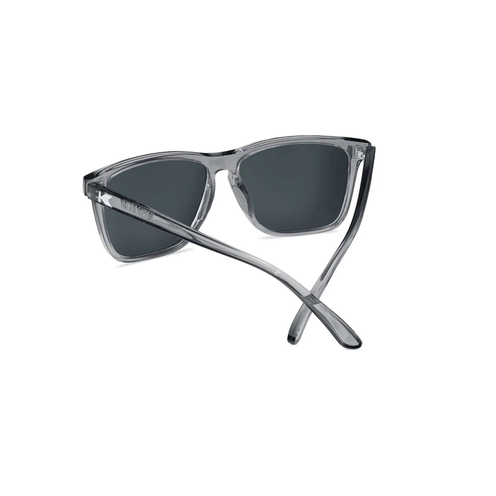 Knockaround Sunglasses | Fast Lanes Sport | Clear Grey / Aqua - Image 4