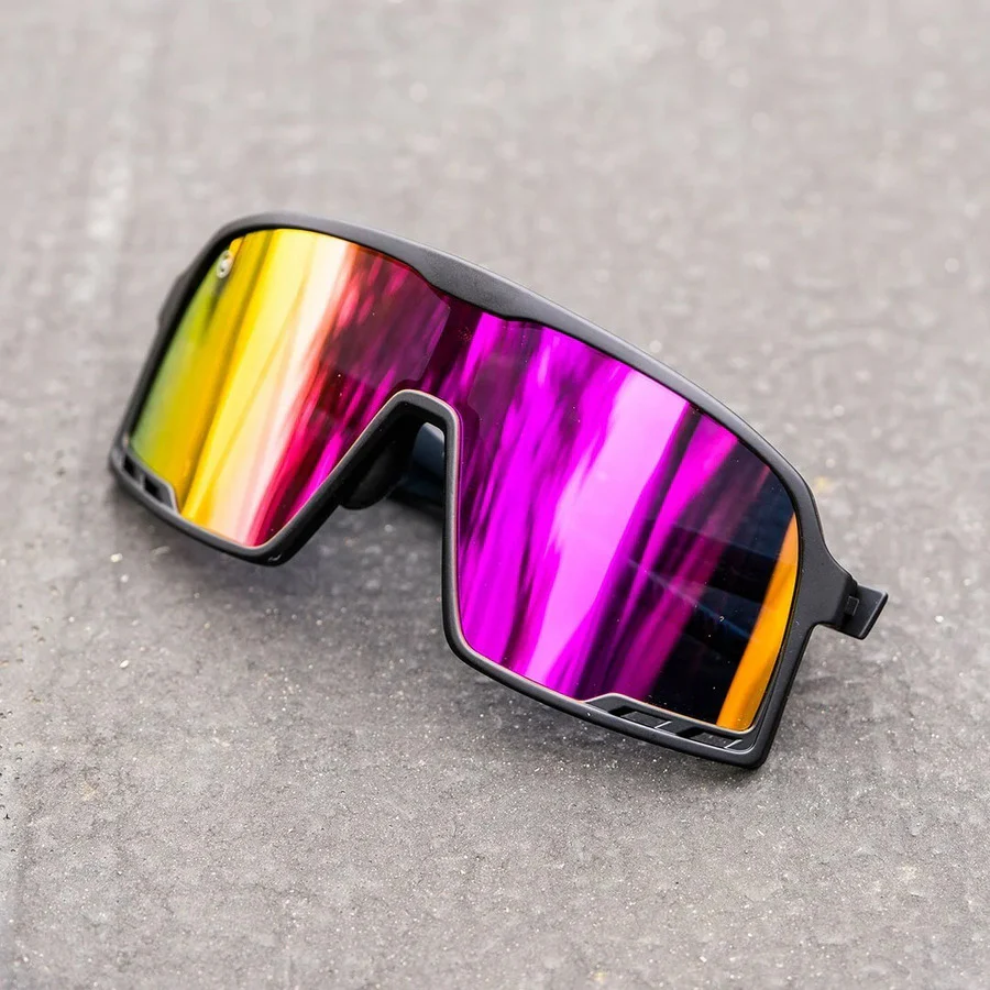 Knockaround Sunglasses | Campeones | Rainbow on Black - Image 3