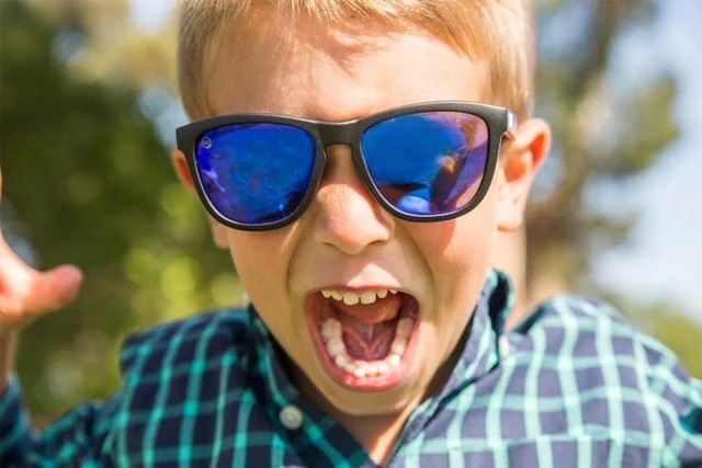 Knockaround Sunglasses | Kids Premiums | Black / Moonshine - Image 2