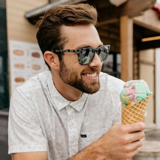 Knockaround Sunglasses | Fast Lanes | Granite Tortoise Shell / Silver Smoke - Image 2