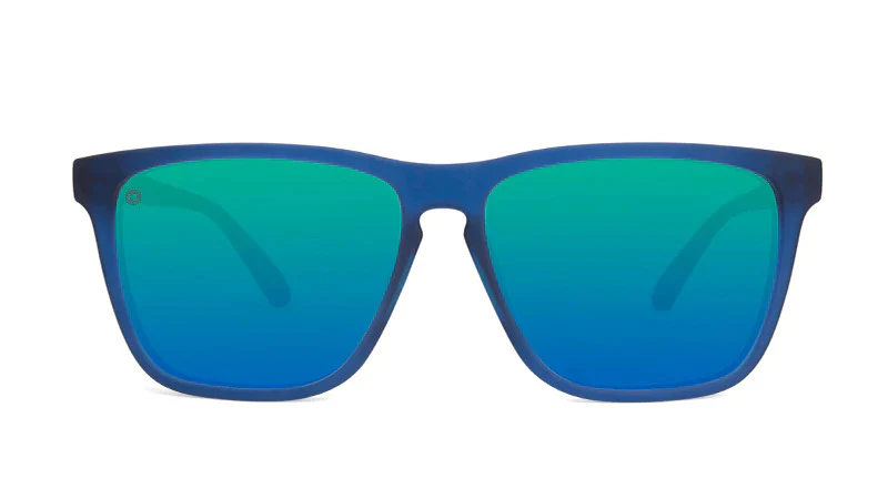Knockaround Sunglasses | Fast Lanes Sport | Rubberized Navy / Mint - Image 4