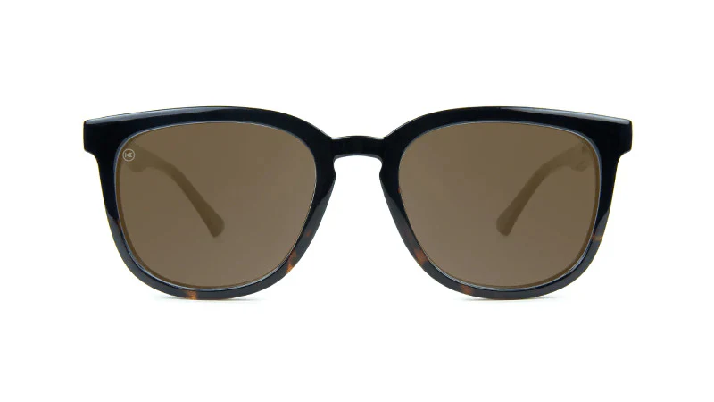 Knockaround Sunglasses | Paso Robles | Glossy Black & Tortoise Shell Fade / Amber - Image 4