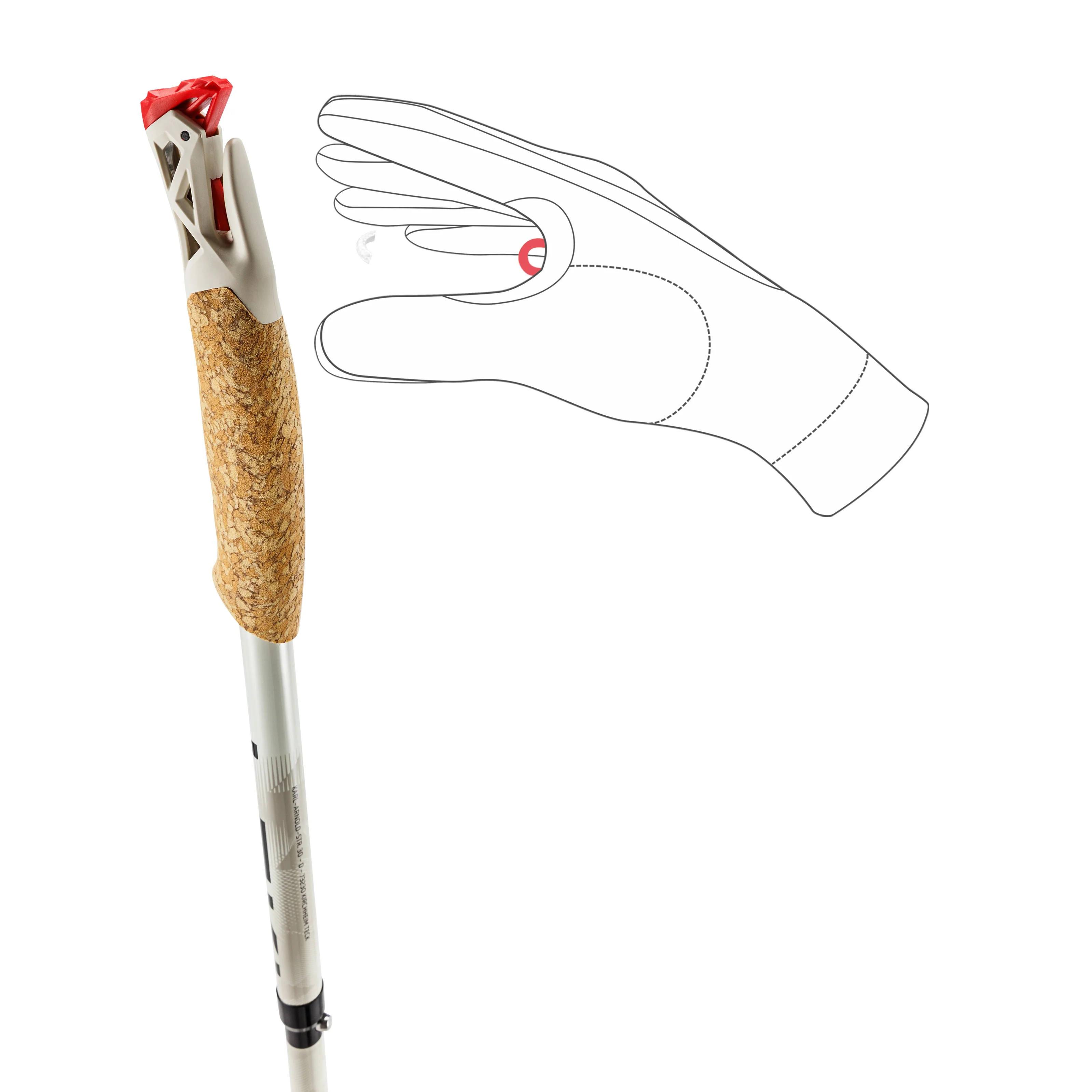 Leki Ultratrail FX.One Running Poles | Warm Grey - Image 3