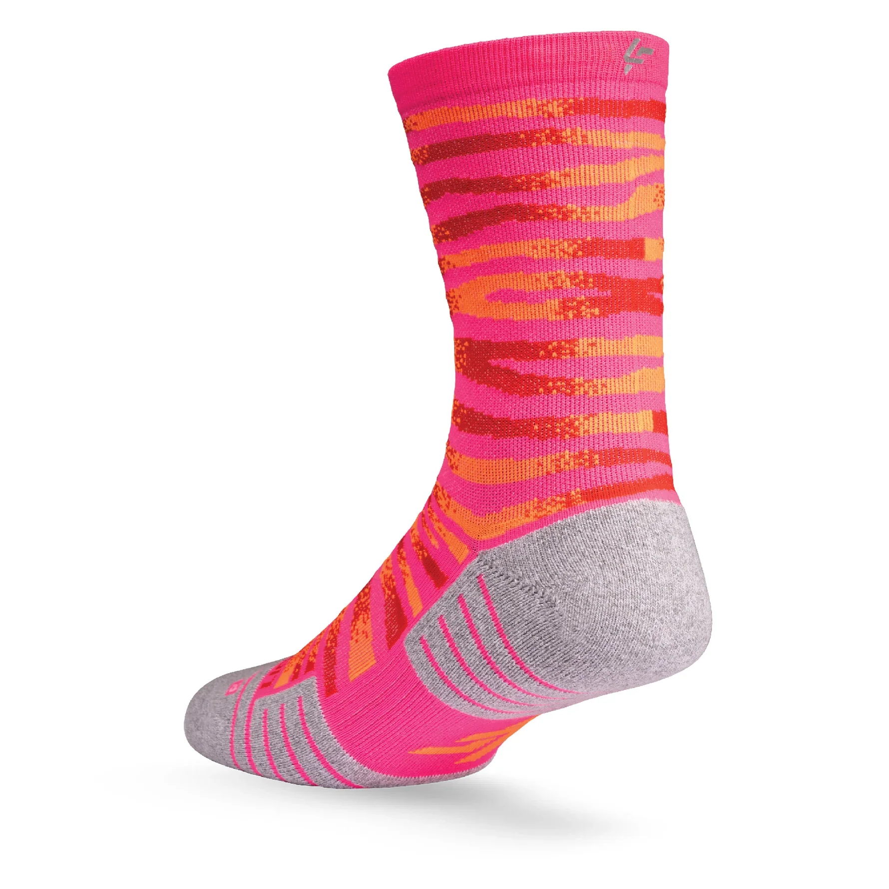 Lightfeet Performance Predator Socks | Midweight | Half Crew | Pink / Red / Orange - Image 2