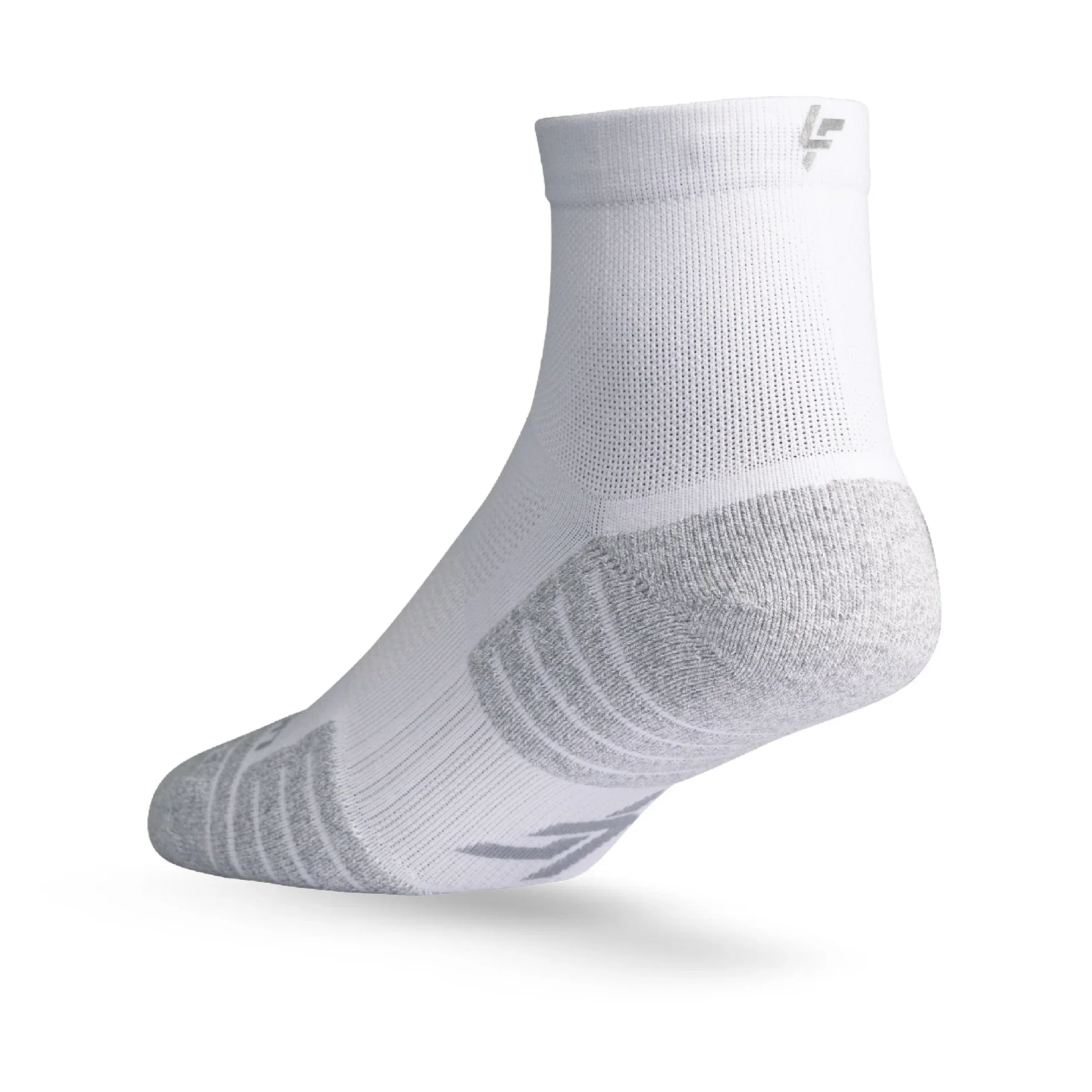 Lightfeet Performance Socks | Midweight | Quarter Crew | White - Image 4