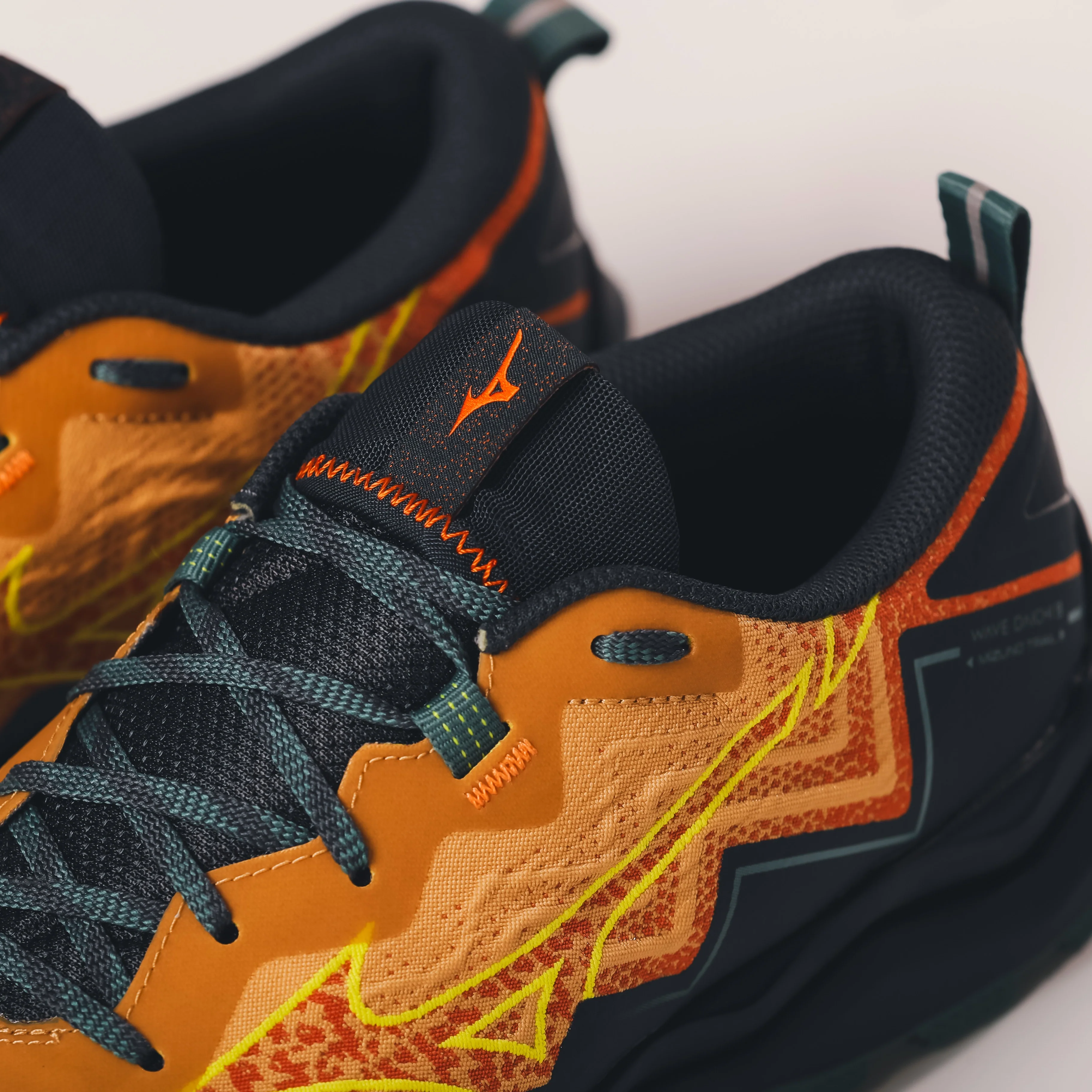 Mizuno Wave Daichi 9 | Sunburn / Fortune Yellow / North Atlantic | Mens - Image 3