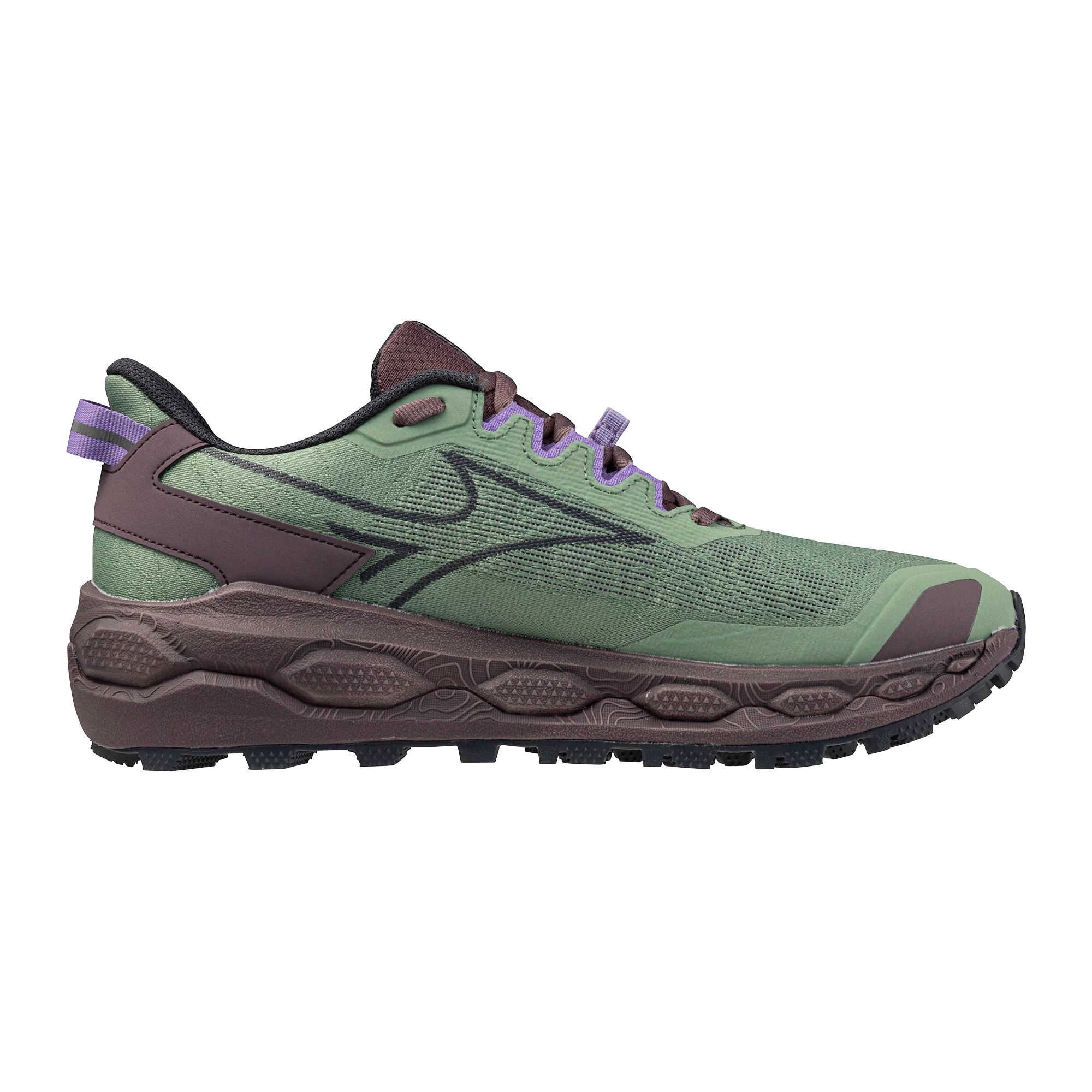Mizuno Wave Mujin 11 | Granite Green / Bougainvillea / India Ink | Womens - Image 4