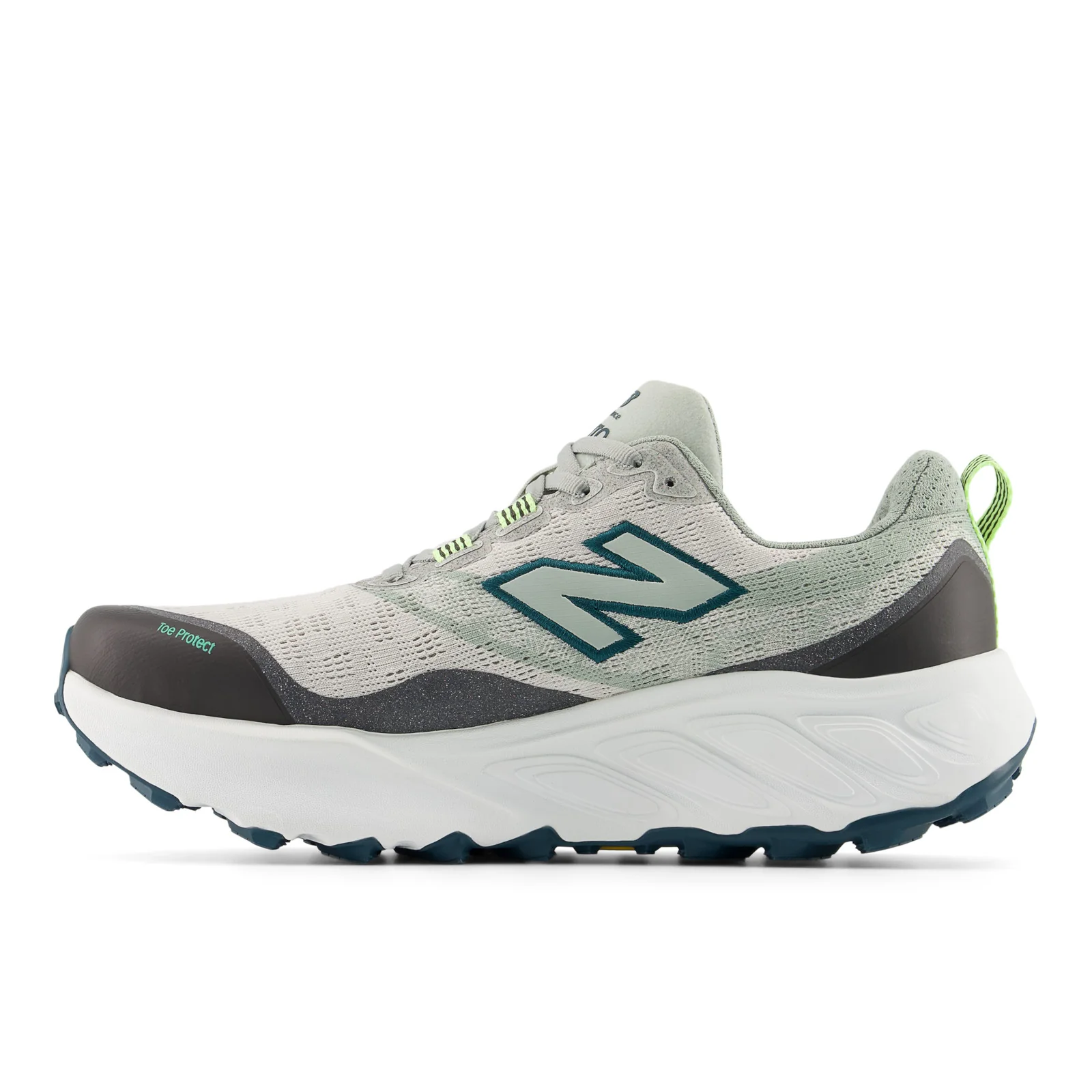New Balance Fresh Foam X Hierro v9 | Grey Matter / Medusa Green | Mens - Image 2