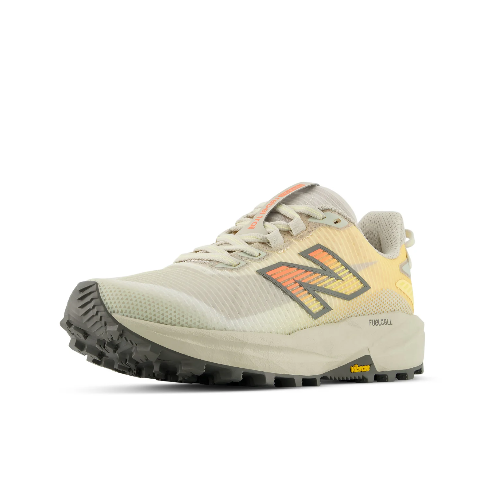 New Balance FuelCell Rebel Trail | White Peach / Timberwolf | Womens - Image 5