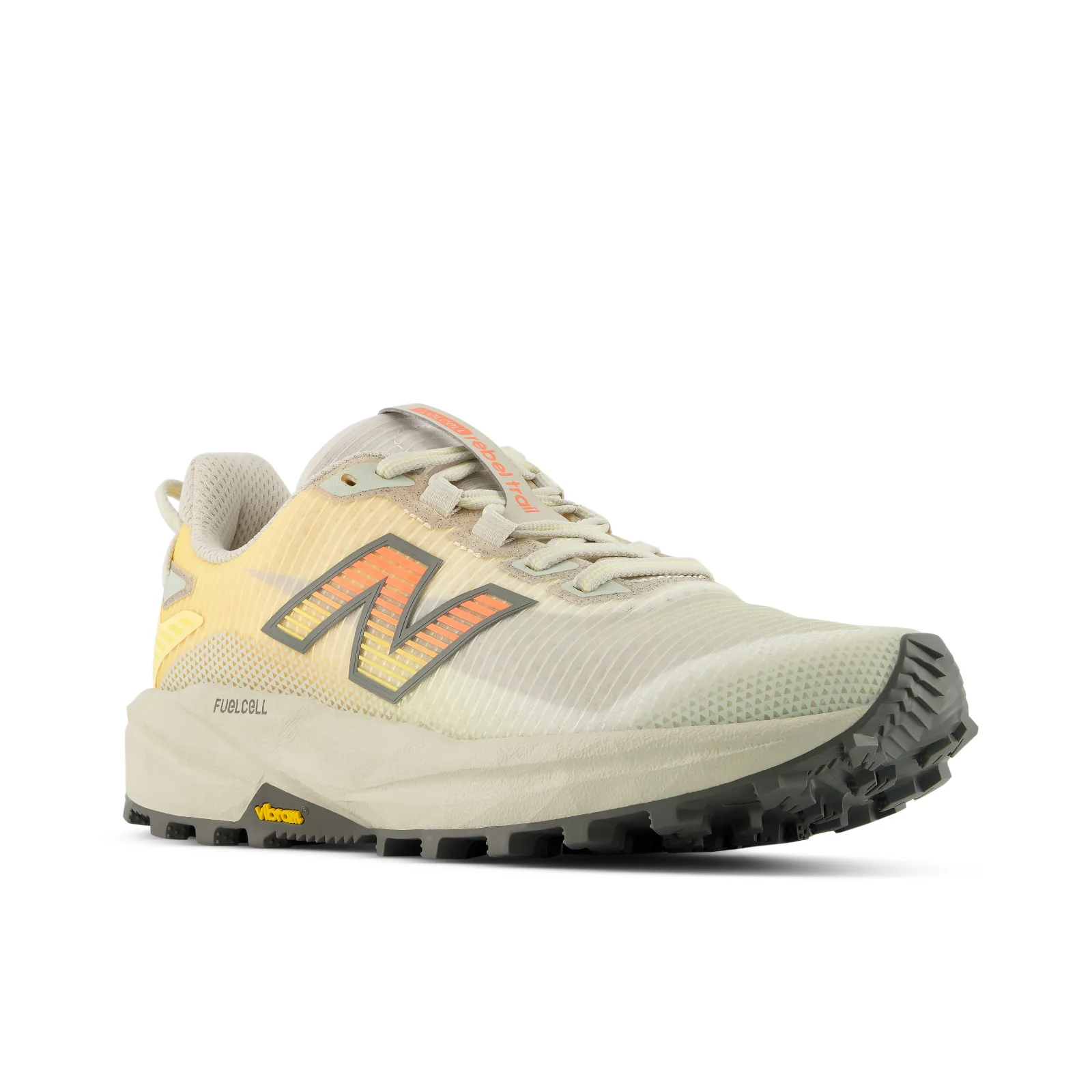 New Balance FuelCell Rebel Trail | White Peach / Timberwolf | Womens - Image 6