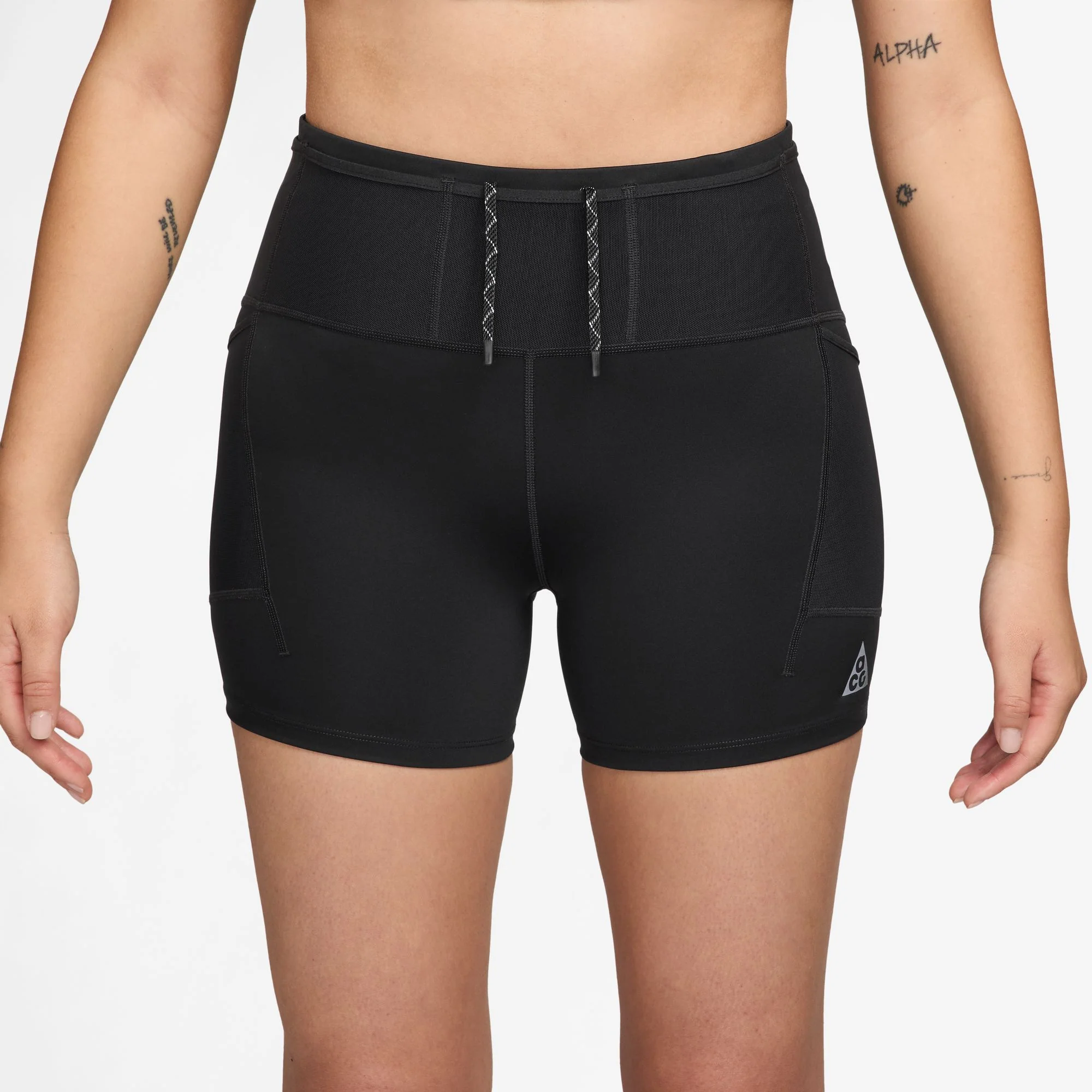 Nike ACG 4" Trail Tights | Black / Summit White | Womens