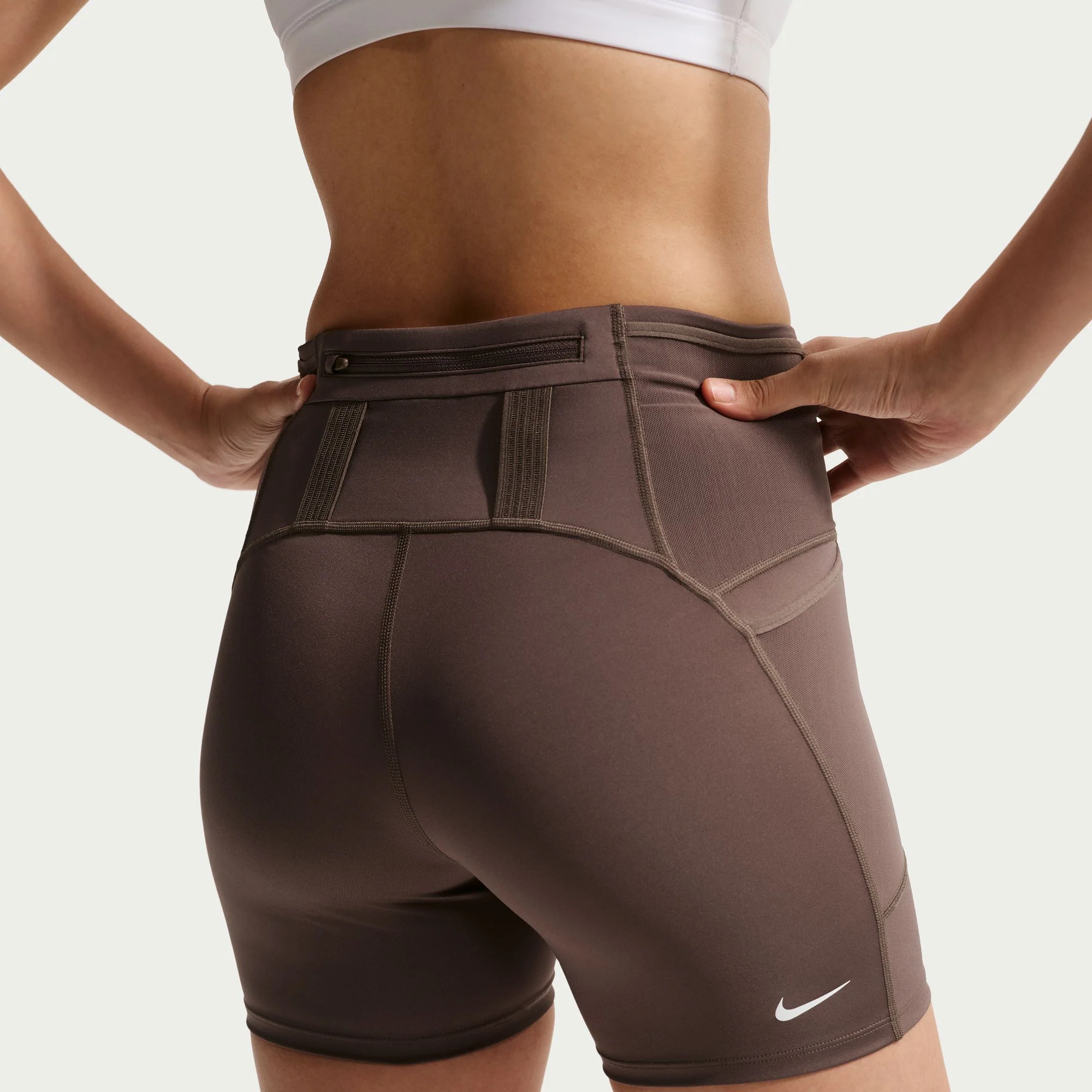 Nike ACG 4" Trail Tights | Ironstone / Cave Stone / Summit White | Womens - Image 2