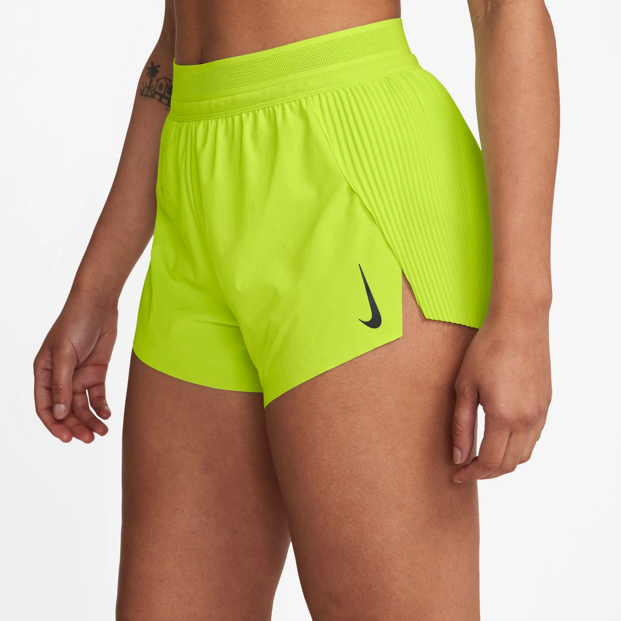 Nike AeroSwift Shorts | Cyber / Black | Womens
