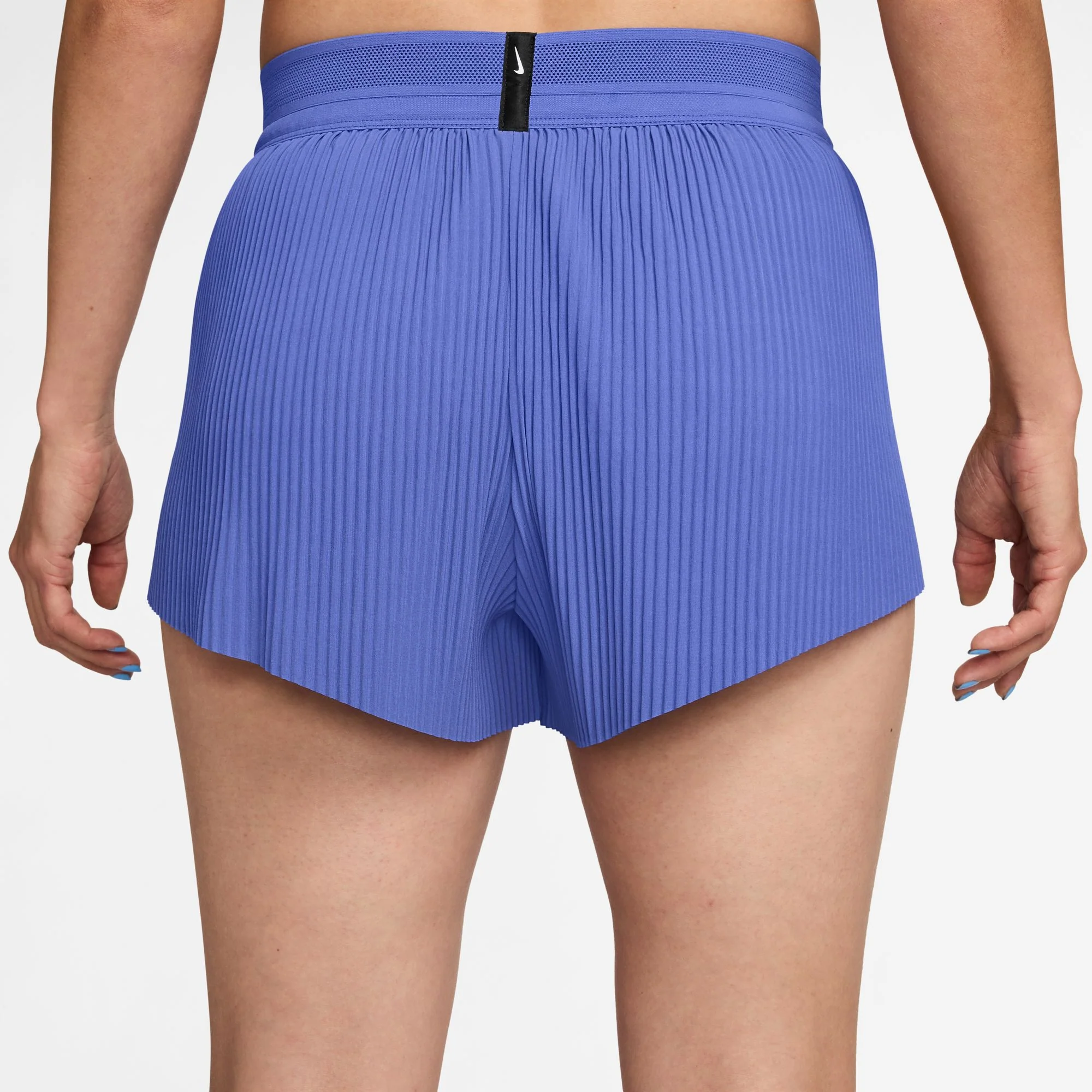 Nike AeroSwift Shorts | Sapphire / Black / White | Womens - Image 6