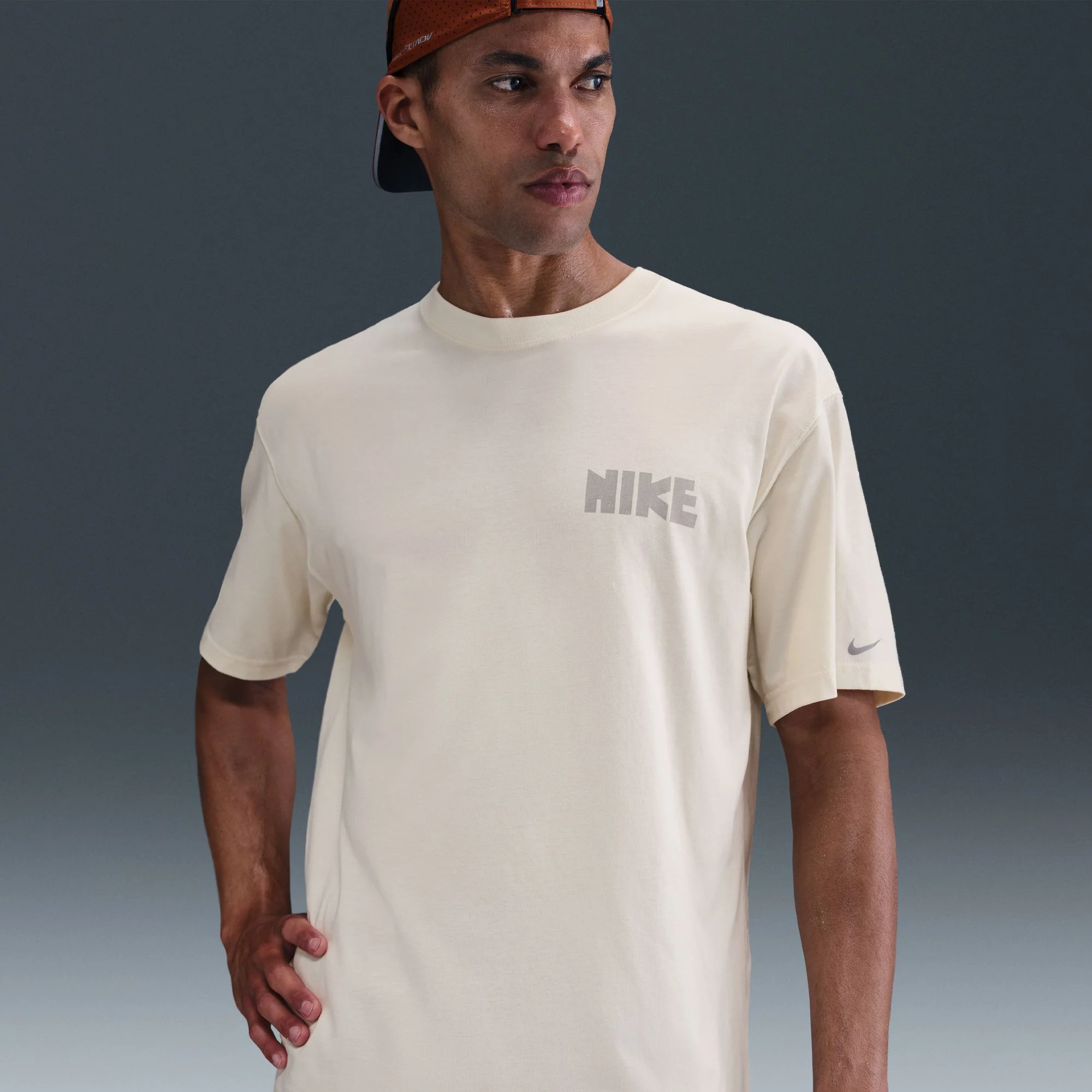 Nike M90 Tee | Soft Pearl | Mens - Image 4