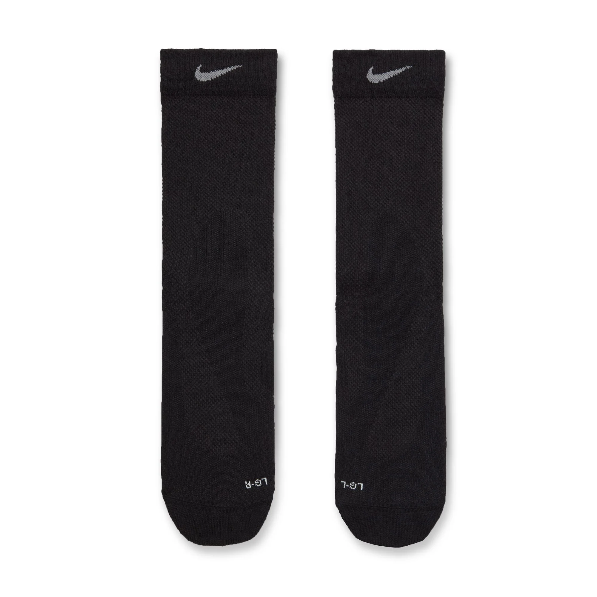 Nike Running Lightweight Sock | Crew Length | Black / Dark Smoke Grey - Image 3
