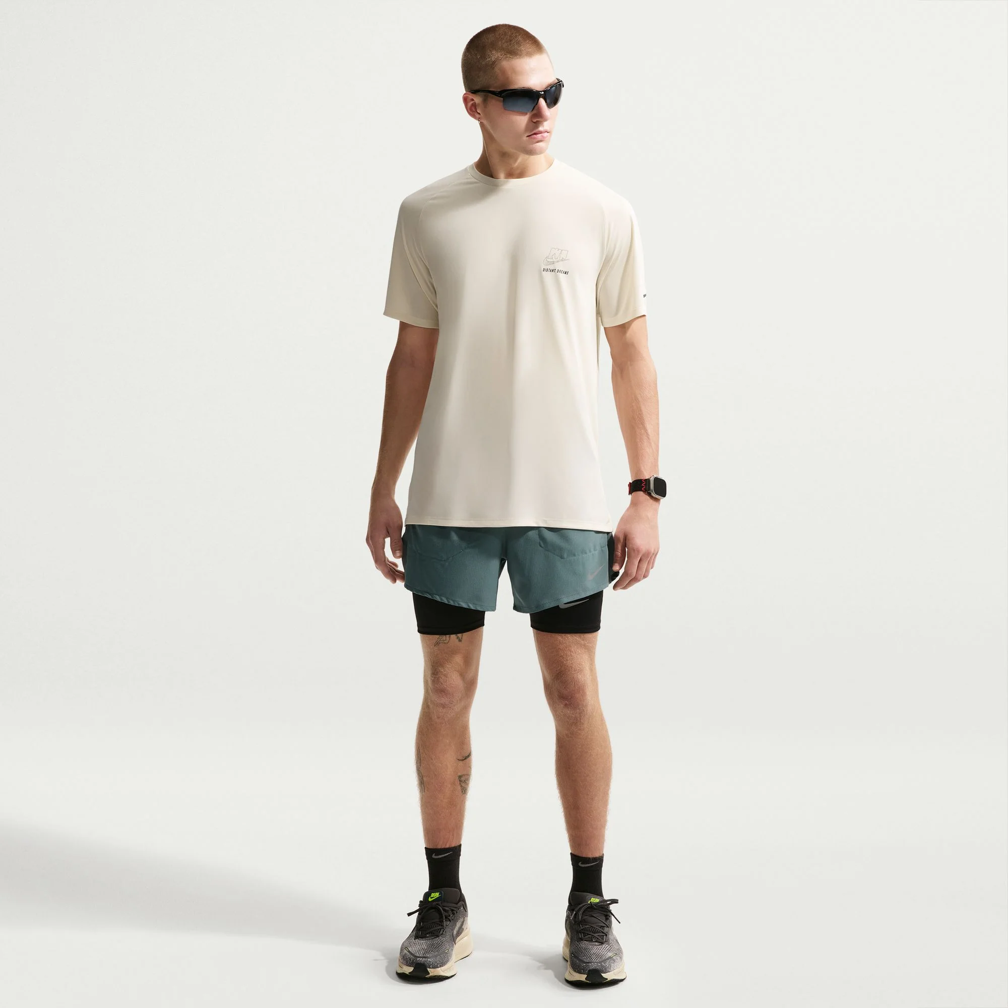 Nike Stride 5" Short | Mineral Slate / Reflective Silver | Mens - Image 5