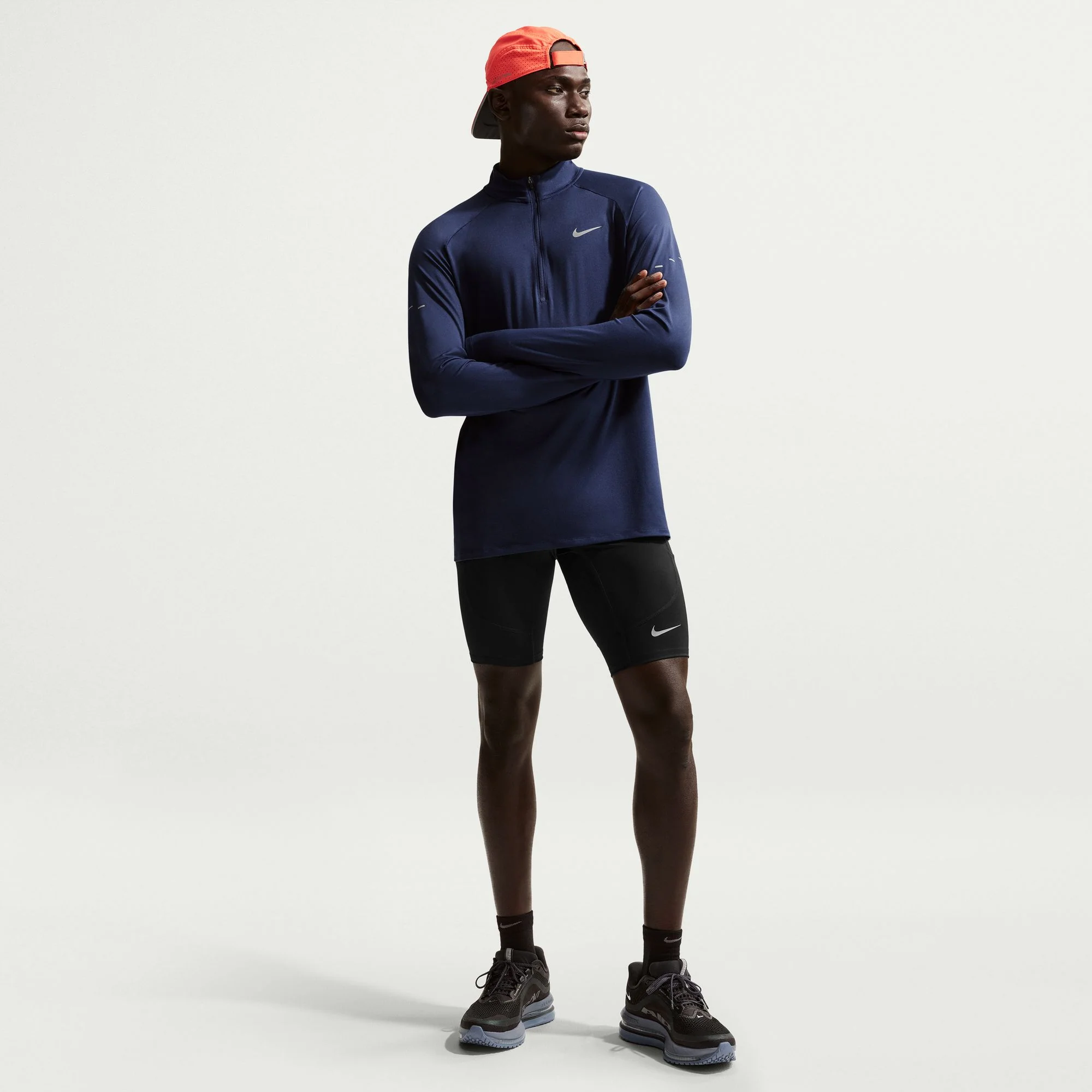 Nike Stride Tights | Black / Reflective Silver | Mens - Image 2