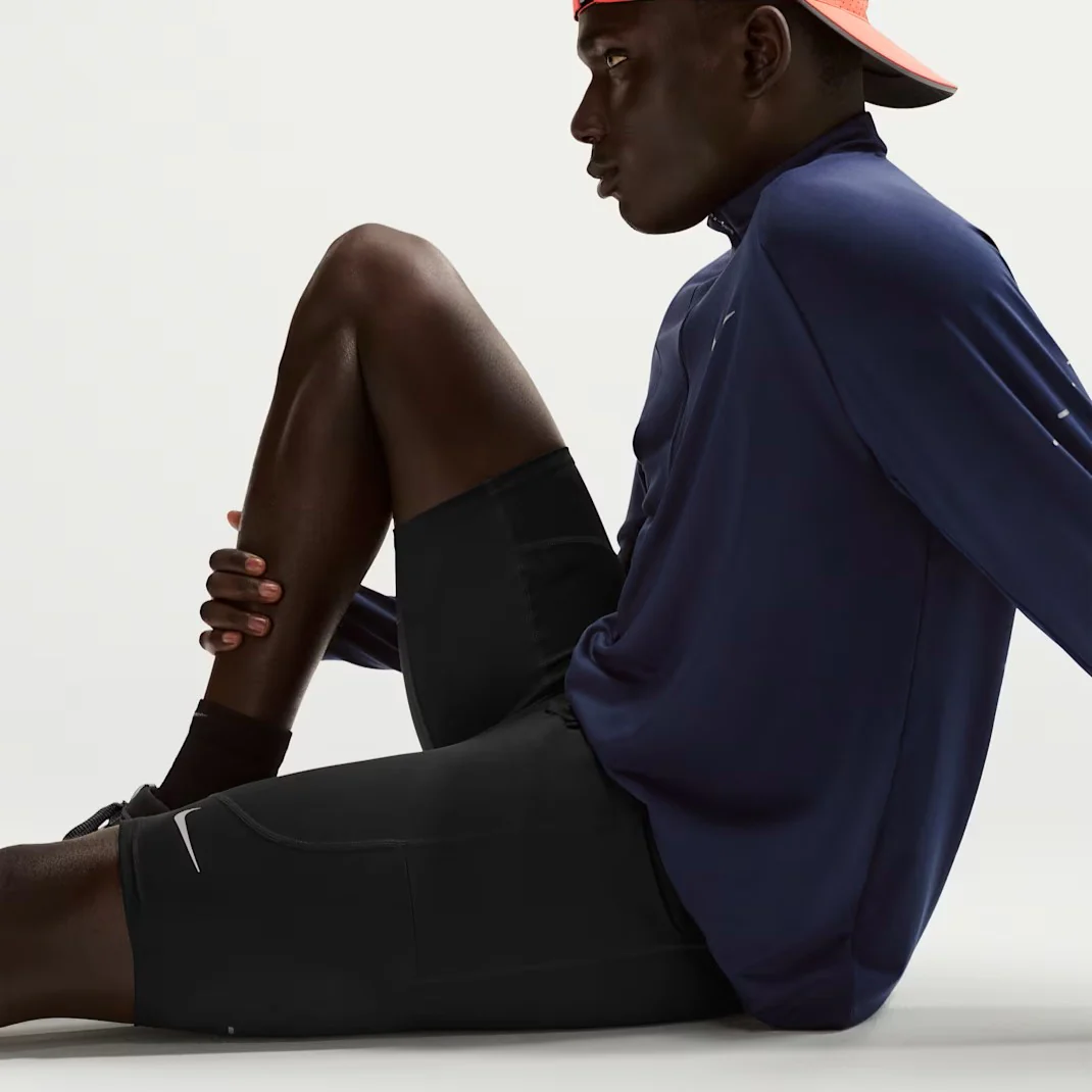 Nike Stride Tights | Black / Reflective Silver | Mens - Image 6