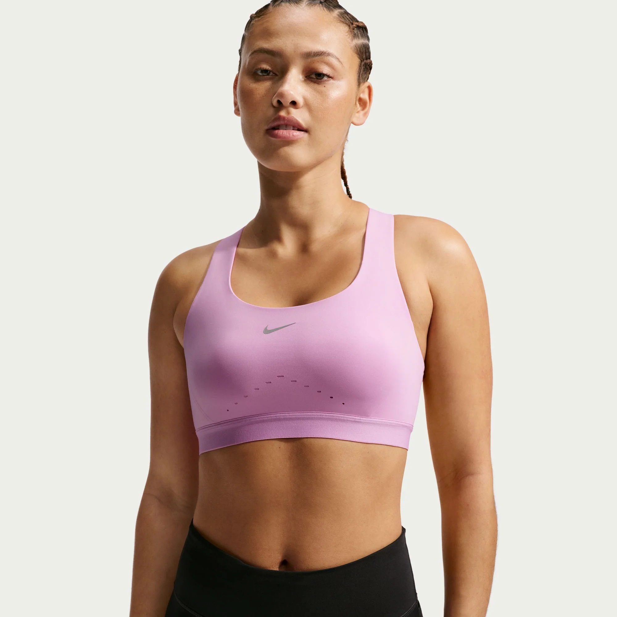 Nike Swift High Support Bra | Light Magenta / Reflective Silver | Womens