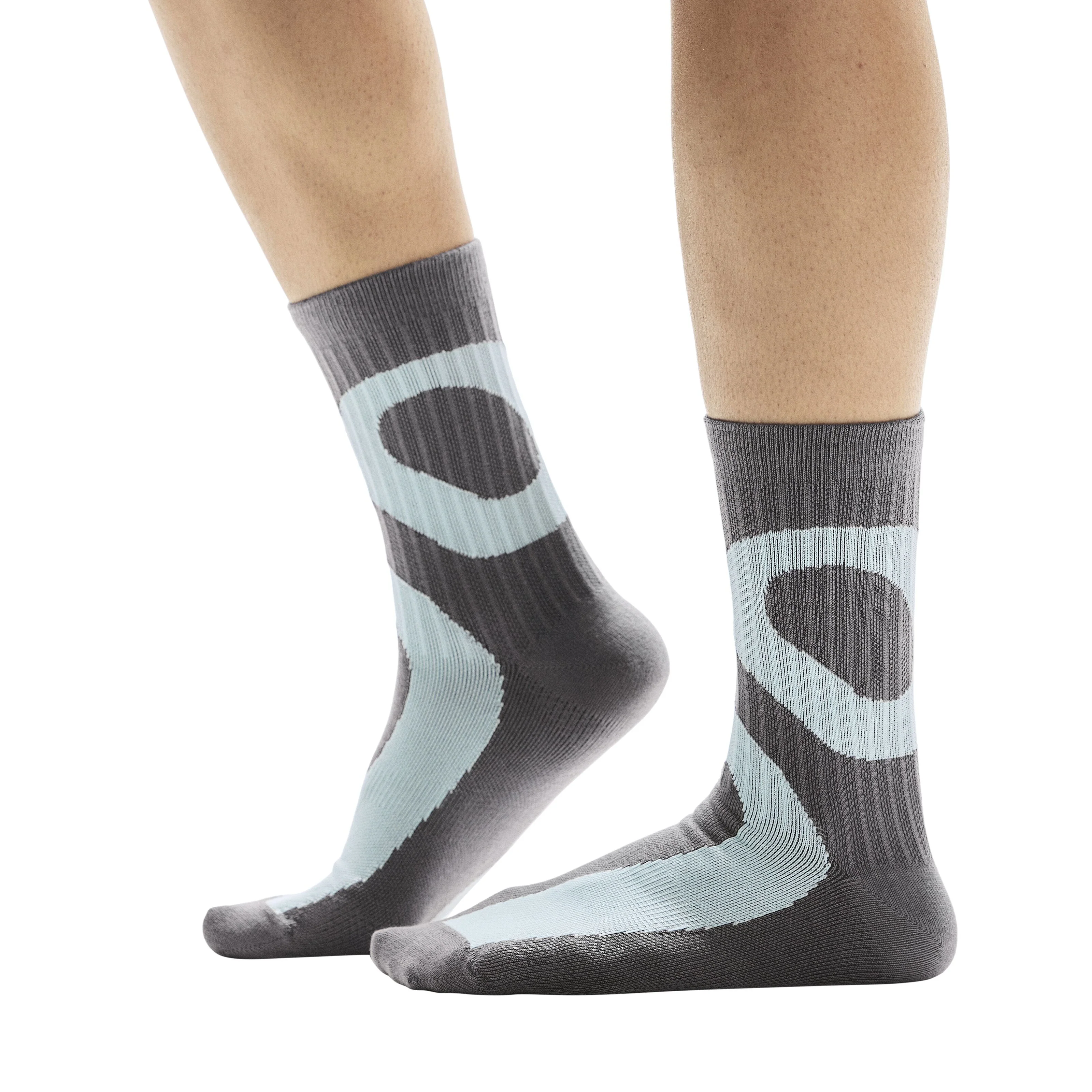 On Liquid Logo Sock High 2 pack | Lime / Eclipse - Image 2