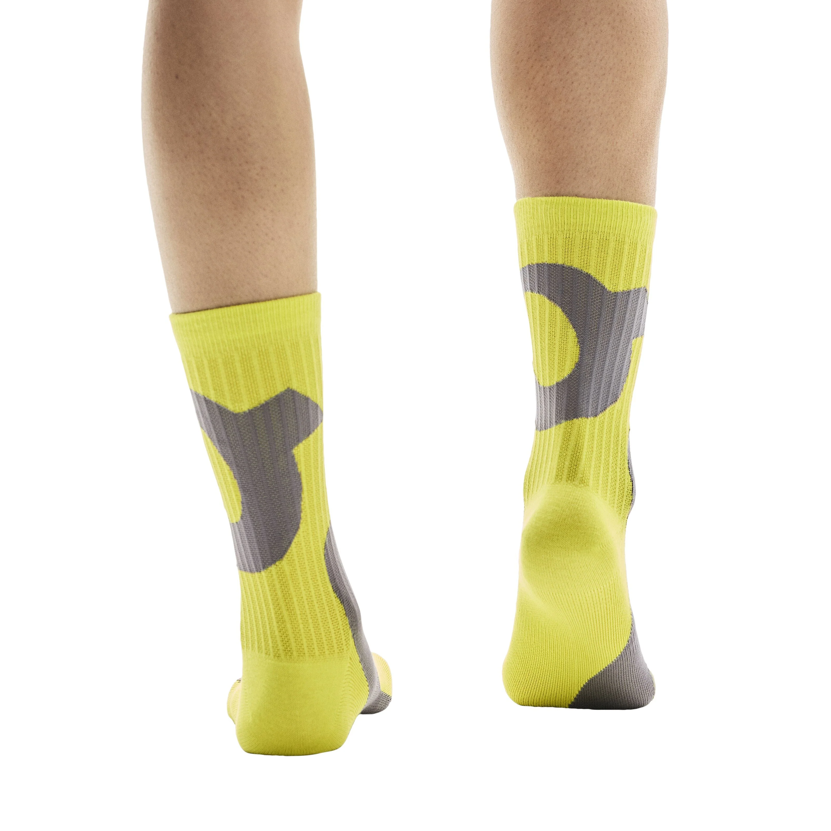 On Liquid Logo Sock High 2 pack | Lime / Eclipse - Image 4