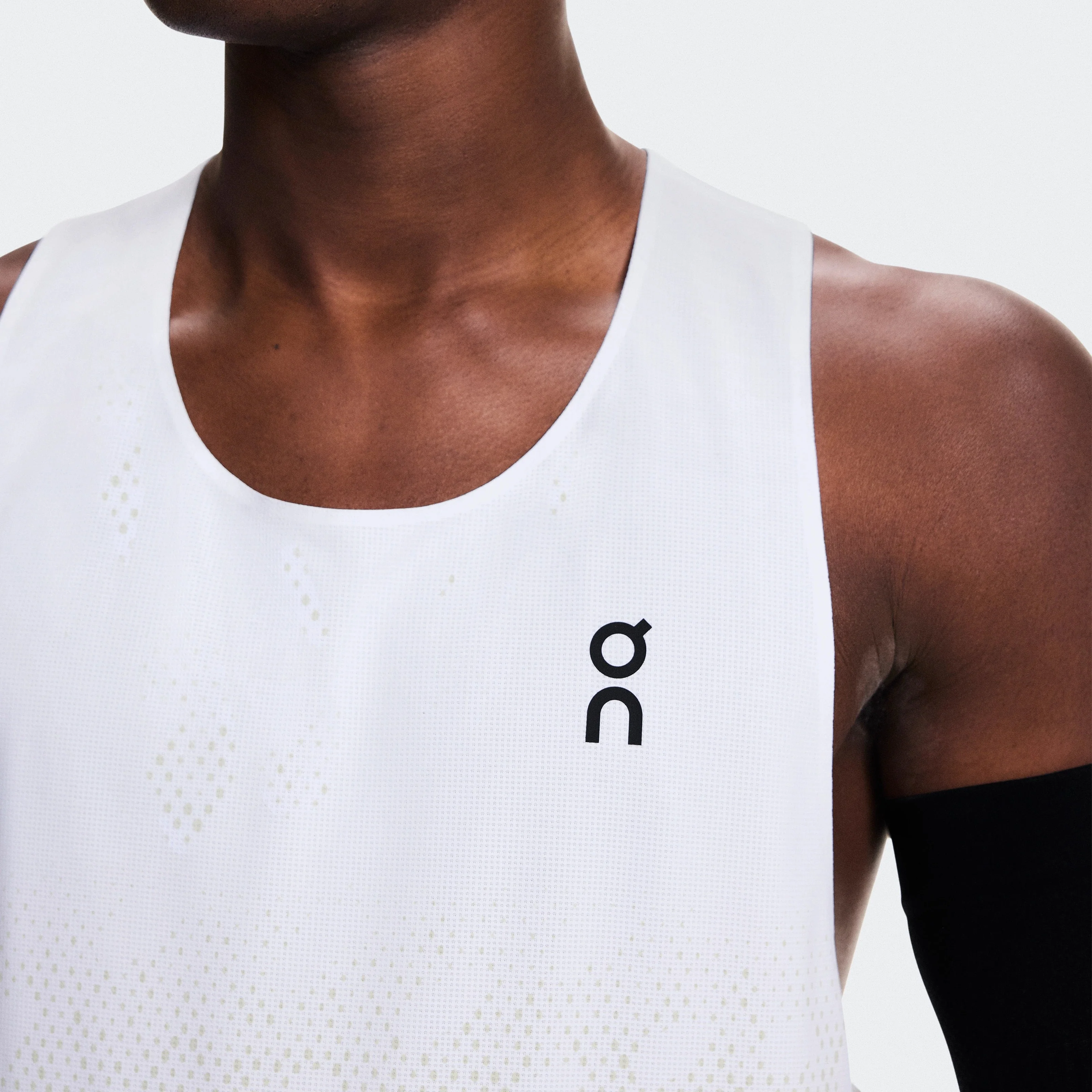 On Zero Singlet | White / Lime | Mens - Image 5