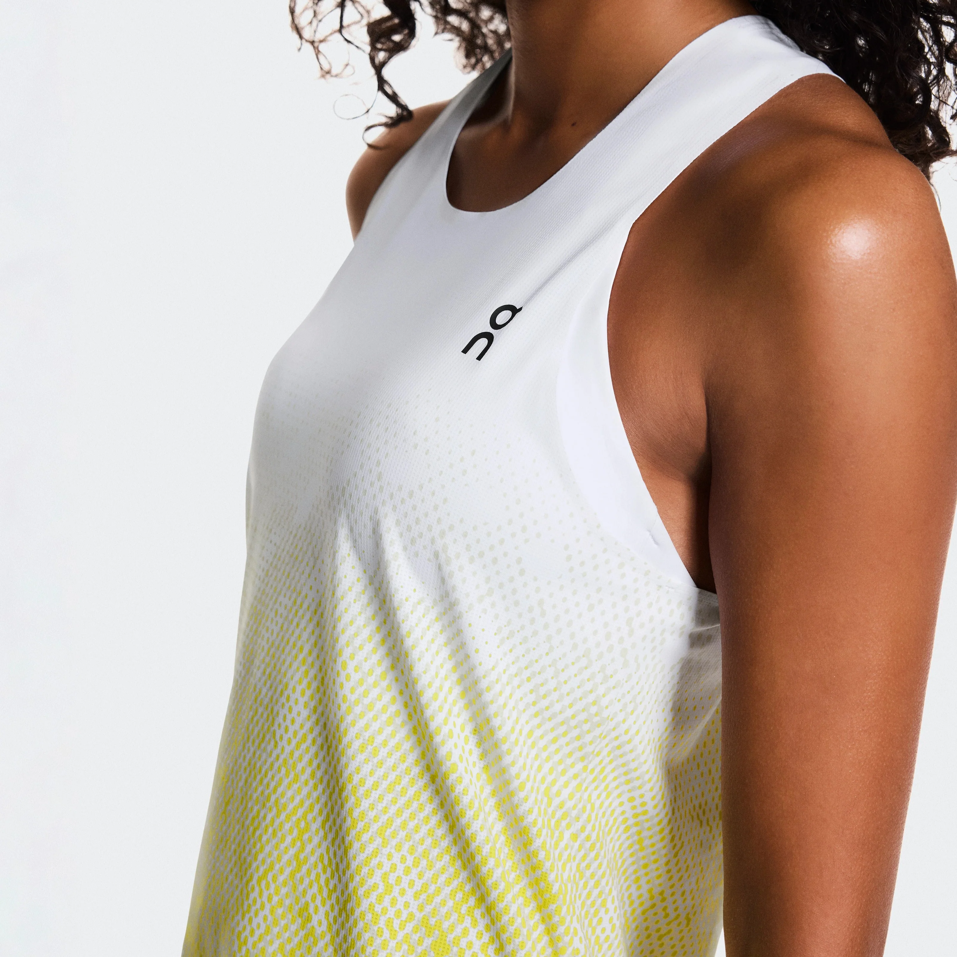 On Zero Singlet | White / Lime | Womens - Image 2