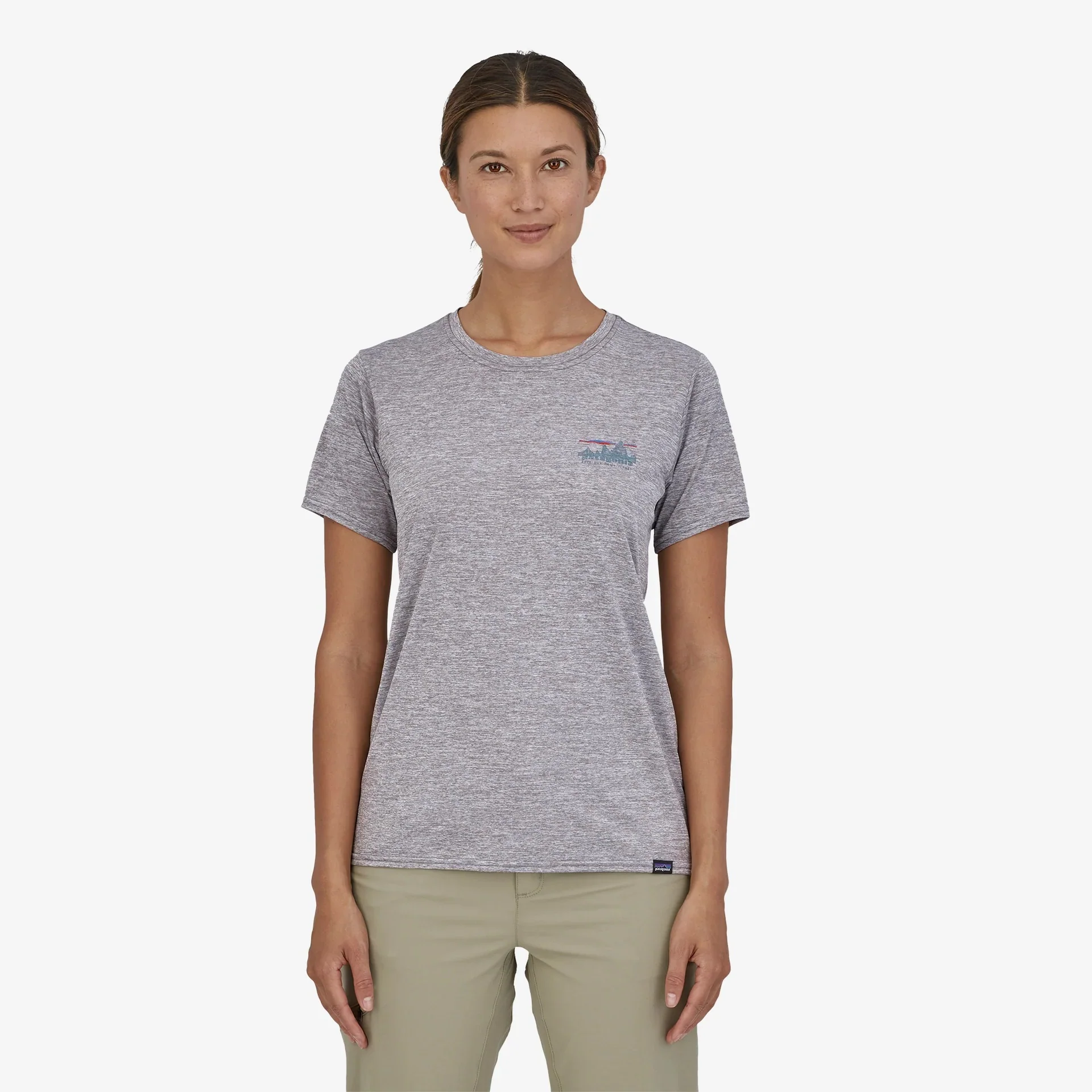 Patagonia Capilene Cool Daily Graphic Shirt | '73 Skyline: Feather Grey | Womens - Image 3