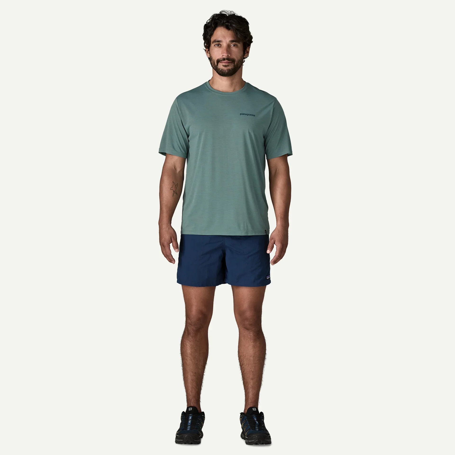 Patagonia Capilene Cool Daily Graphic Shirt | Boardshort Logo: Blue Sage X-Dye | Mens - Image 5