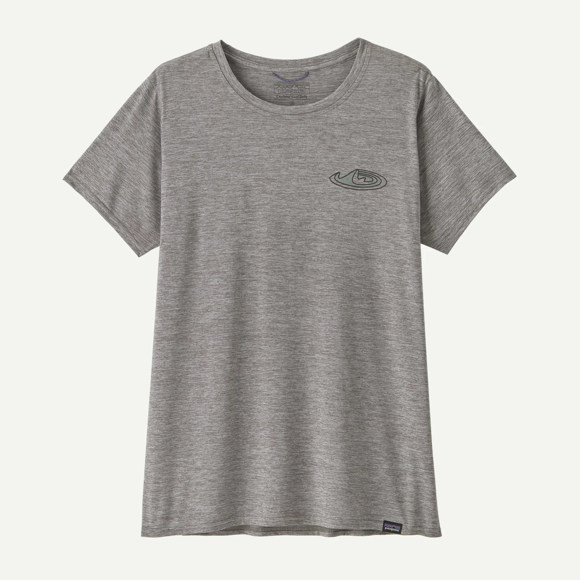 Patagonia Capilene Cool Daily Graphic Shirt - Lands | Made Of: Feather Grey | Womens - Image 5