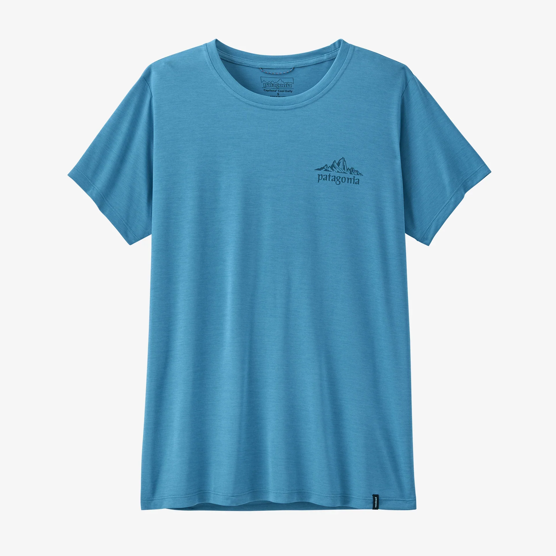 Patagonia Capilene Cool Daily Shirt | Cloud Crag: Shore Blue / Light Shore Blue X-Dye | Womens - Image 2