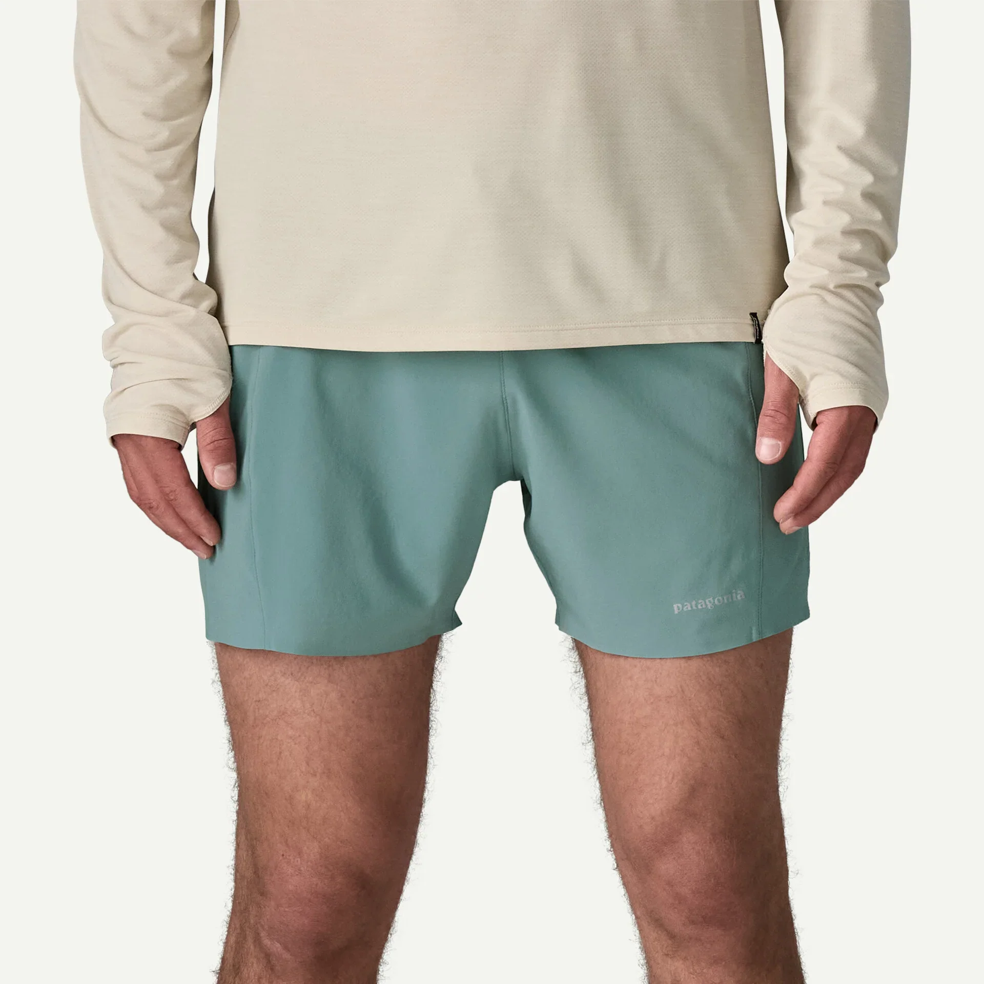 Patagonia Strider Pro 5 Inch Shorts | Blue Sage | Mens - Image 2