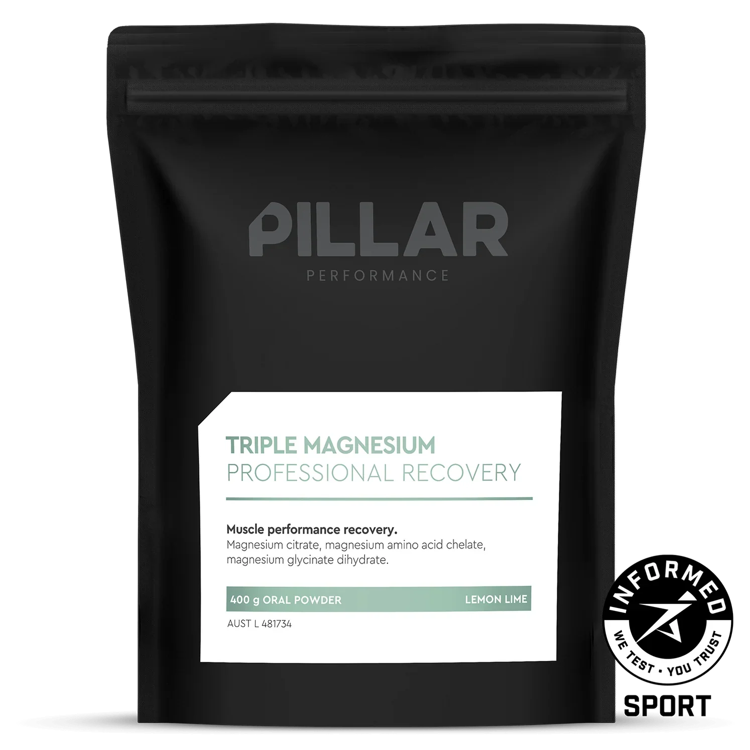 Pillar Performance Triple Magnesium Powder | 400g Pouch - Image 5